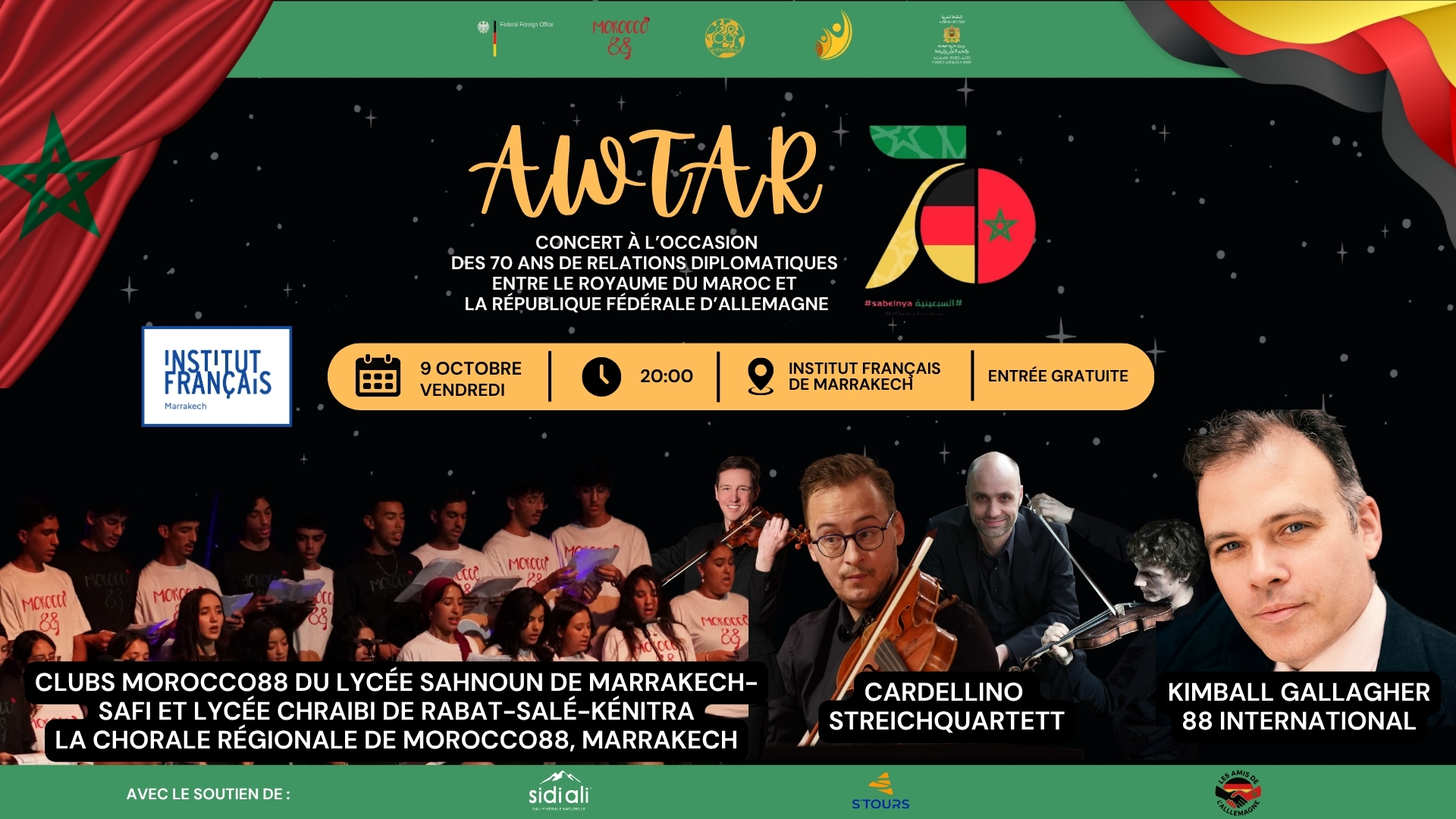 AWTAR — Concert interculturel Maroc–Allemagne à Marrakech