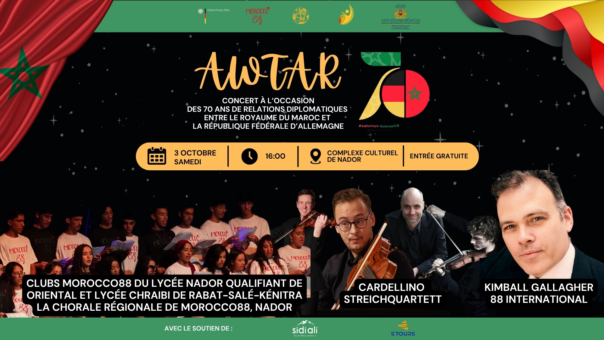 AWTAR — Concert interculturel Maroc–Allemagne à Nador