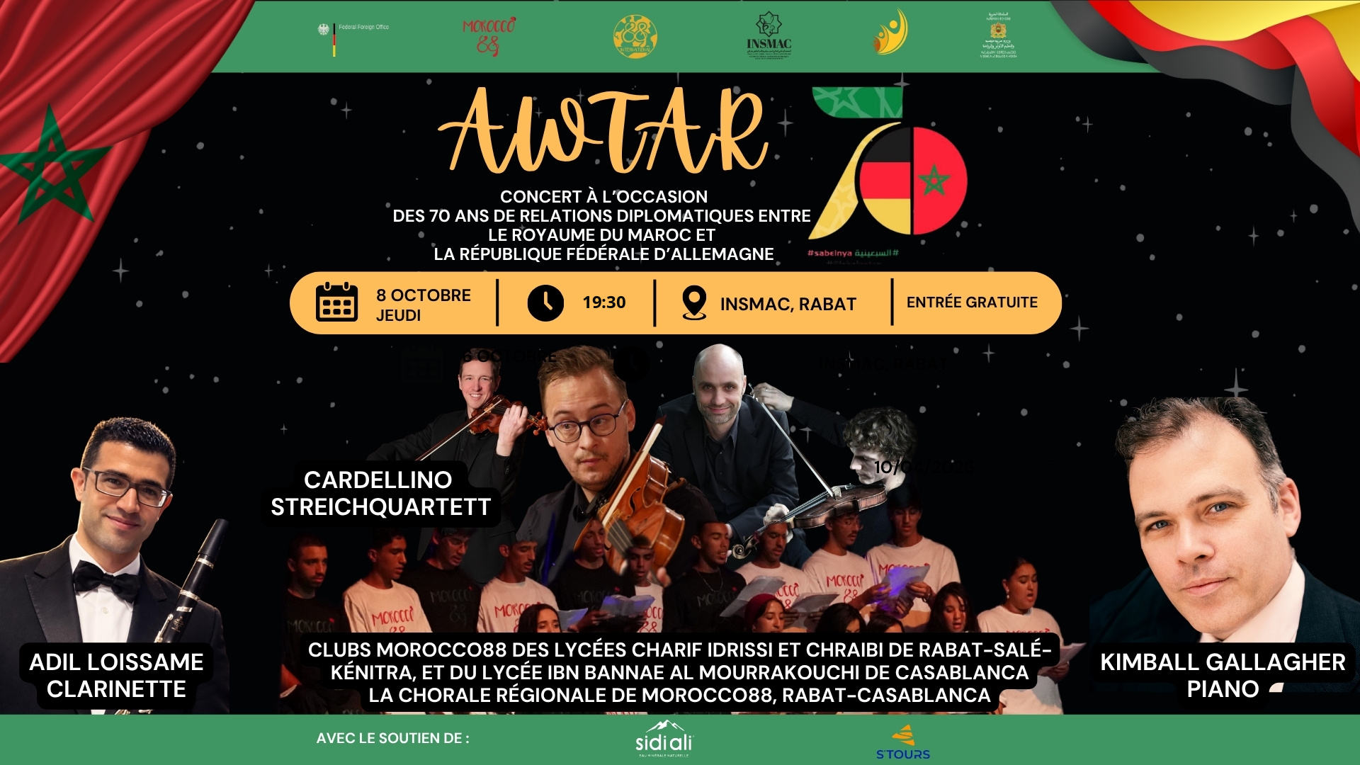 AWTAR — Concert interculturel Maroc–Allemagne à Rabat